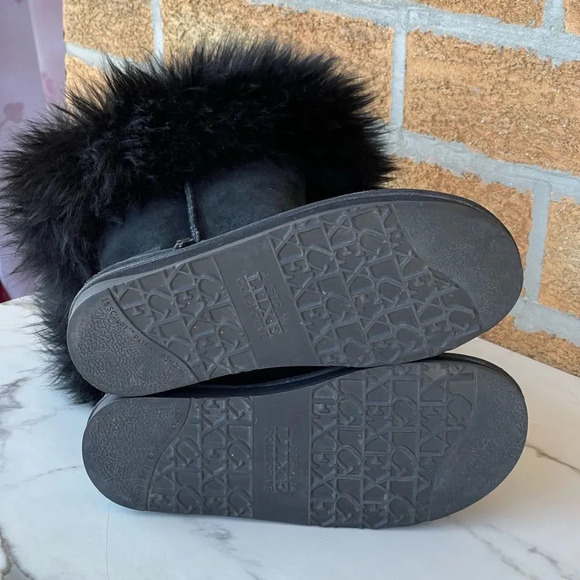 Australia Luxe Women's Foxy Shearling Short Boots in Black size 6 - Picture 6 of 8
